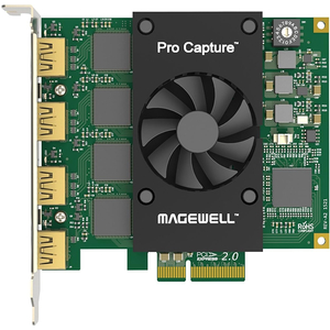 Card ghi hình Magewell Pro Capture Quad HDMI 11100 – 4-Channel HDMI Capture Card (4× HDMI in) with FPGA Video Processing, Up to 2048×2160 Input, PCIe