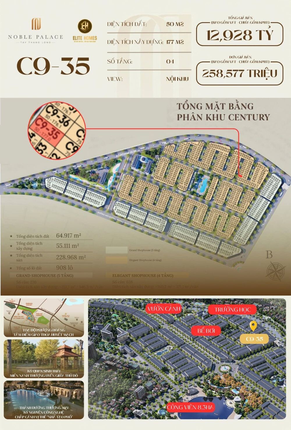 GIẢM BẮT ĐÁY 1 TỶ! Bán Căn C9-35 Noble Palace 50m² Chỉ Nhỉnh 10 Tỷ!