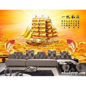 GẠCH 3D THUYỀN BIỂN TB14