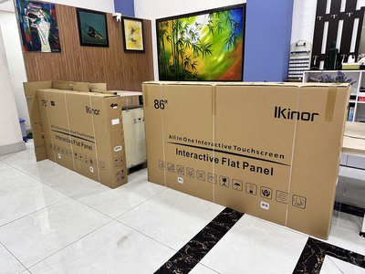 75 inch interactive screen with integrated 4k