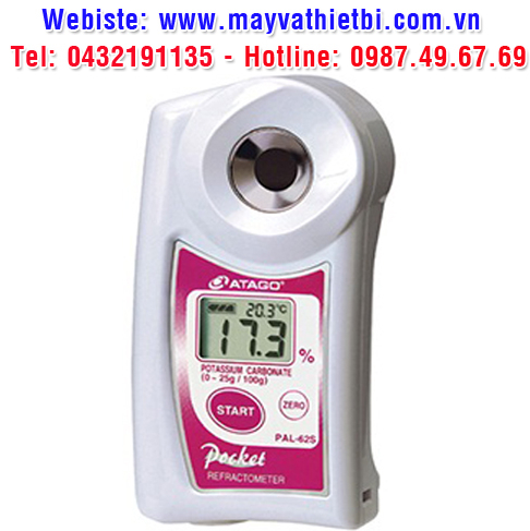 Khúc xạ kế Atago đo nồng độ kali cacbonat - Model PAL-62S