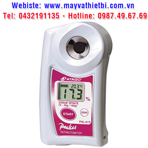 Khúc xạ kế Atago đo nồng độ natri nitrat - Model PAL-61S