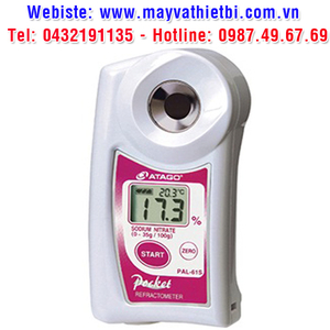 Khúc xạ kế Atago đo nồng độ natri nitrat - Model PAL-61S