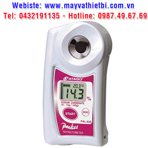 Khúc xạ kế Atago đo nồng độ natri cacbonat - Model PAL-63S