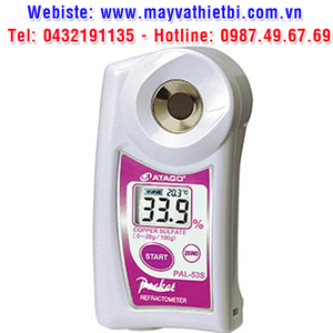 Khúc xạ kế Atago đo nồng độ đồng sunfat - Model PAL-53S