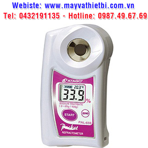 Khúc xạ kế Atago đo nồng độ natri tartrate - Model PAL-65S