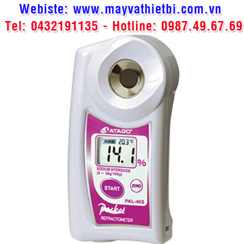 Khúc xạ kế Atago đo nồng độ natri hydroxit - Model PAL-40S