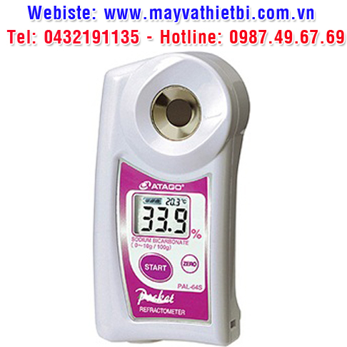 Khúc xạ kế Atago đo nồng độ natri bicacbonat - Model PAL-64S