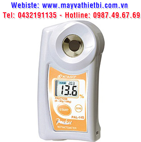 Khúc xạ kế Atago đo nồng độ dung dịch fructose - Model PAL-14S