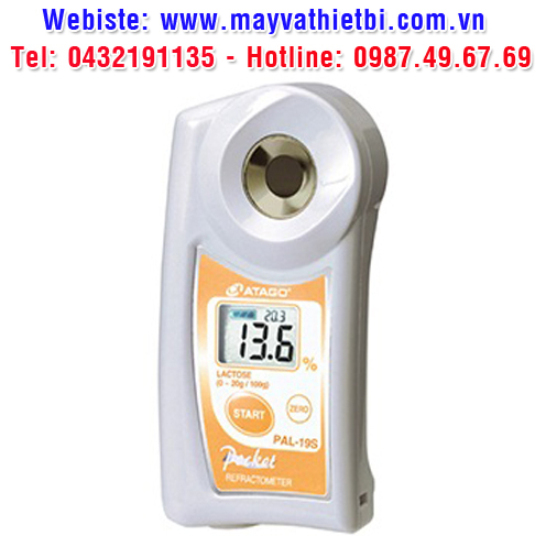Khúc xạ kế Atago đo nồng độ lactose - Model PAL-19S