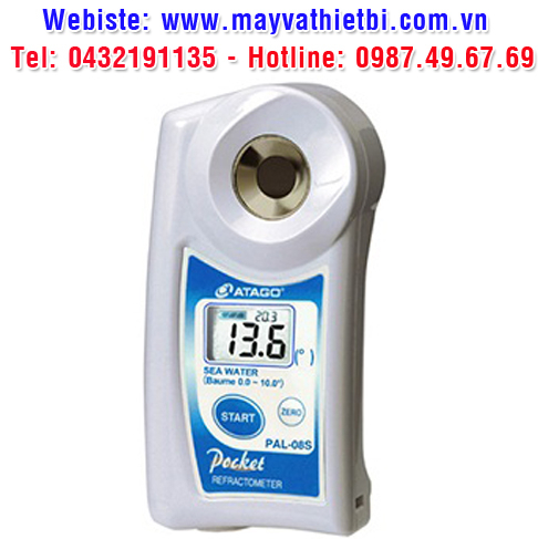 Khúc xạ kế Atago đo nồng độ nước mặn theo Baume - Model PAL-08S