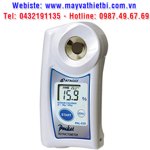 Khúc xạ kế Atago đo nồng độ natri clorua - Model PAL-03S