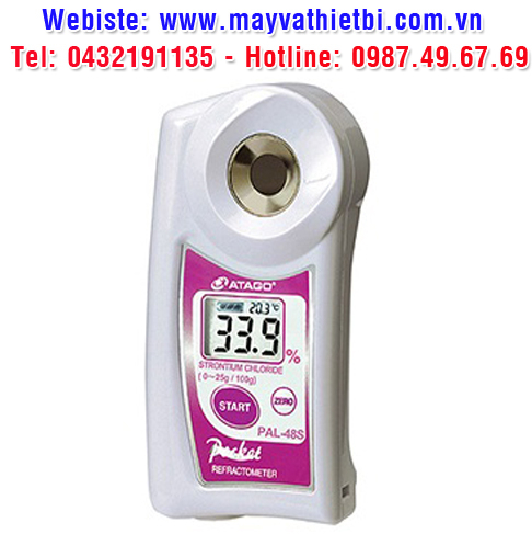 Khúc xạ kế Atago đo nồng độ Stronti Clorua - Model PAL-48S