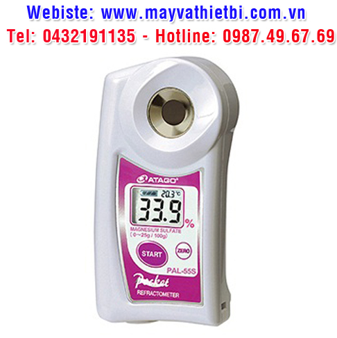 Khúc xạ kế Atago đo nồng độ Magie Sunfat - Model PAL-55S