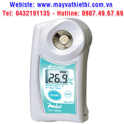 Khúc xạ kế Atago đo nồng độ nước mặn bằng phương pháp dẫn suất - Model PAL-ES3