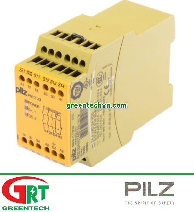 774314 PNOZ X3 110VAC 24VDC 3n/o 1n/c 1so Screw terminal 45.0 mm 187,50
