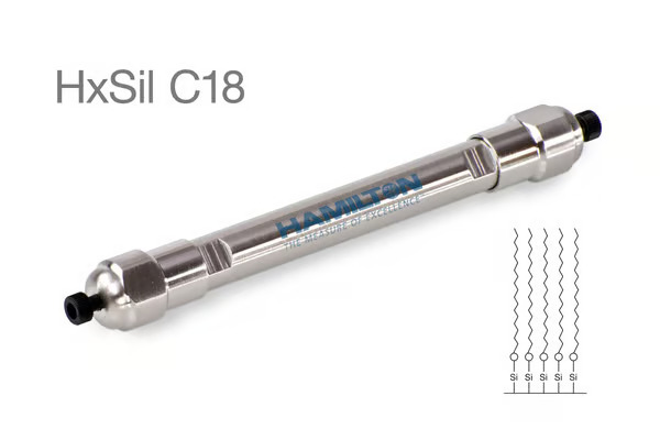 79641 Cột sắc kí HPLC pha đảo Hamilton HxSil C18, 5um, 4.6x150 mm