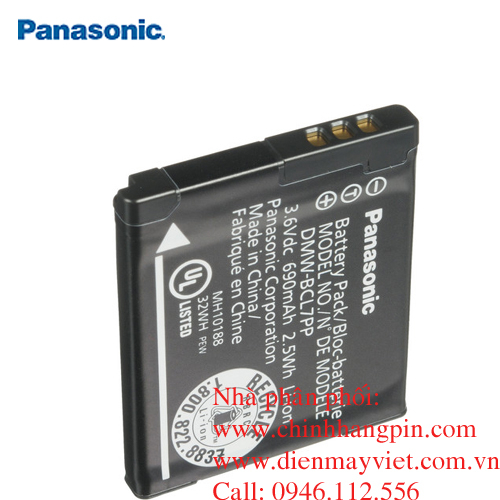 Pin (battery) máy ảnh Panasonic DMW-BCL7 Lithium-Ion (3.6V, 690mAh) chính hãng original