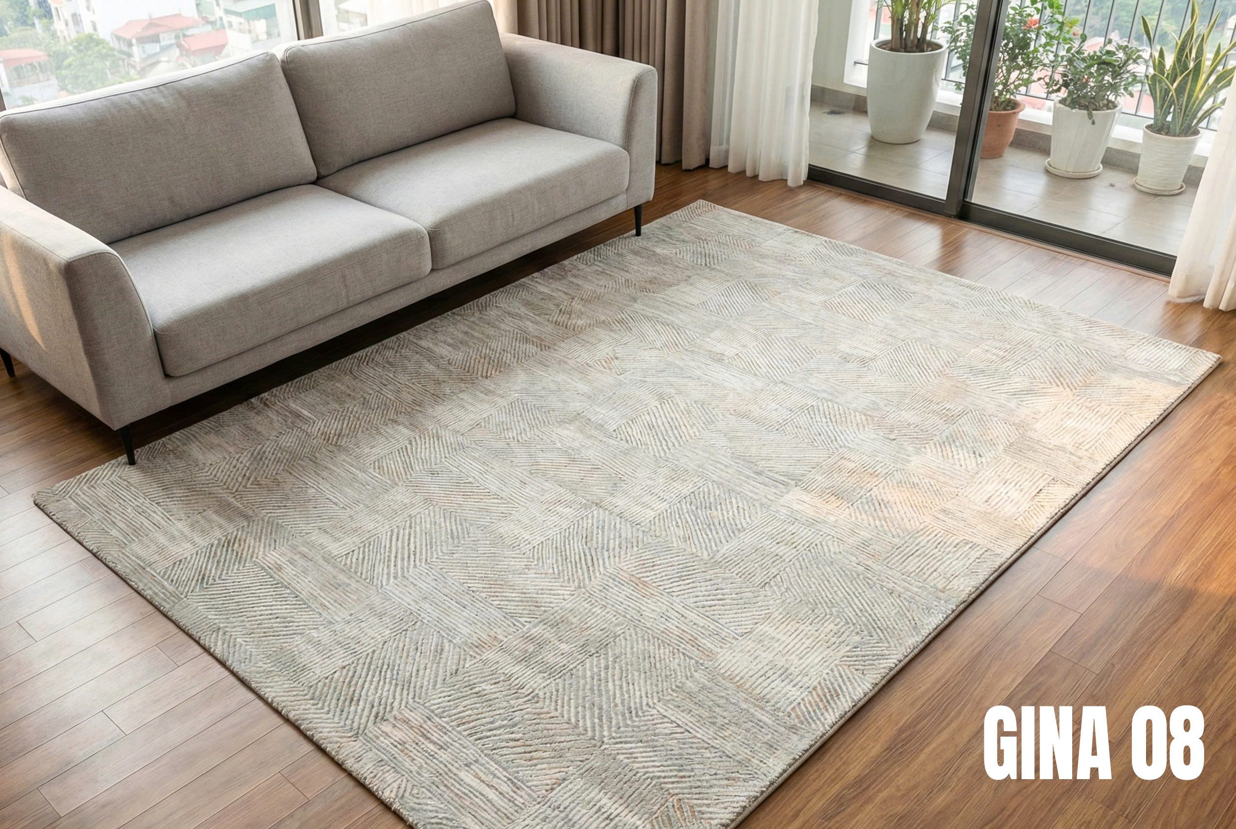 THẢM DỆT PHONG CÁCH HIỆN ĐẠI HL GINA-NHẸ NHÀNG TINH TẾ