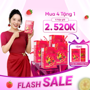 Combo 4 Hộp - Cà Phê Mâm Xôi Đen tặng 1 hộp lớn + 1 hộp nhỏ