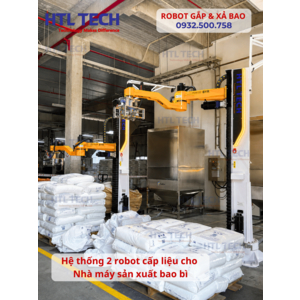 HỆ THỐNG ROBOT GẮP BAO NGUYÊN LIỆU