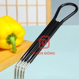 Rổ Chiên Nhúng Inox 304 Cán Đen – Giá Xưởng chuyên Dụng Cho Bếp Chiên Nhúng