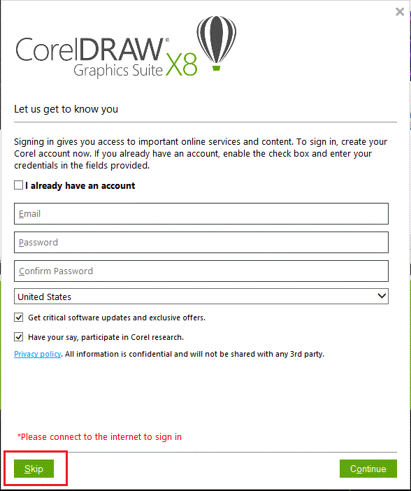 corel Draw graphics Suite X8