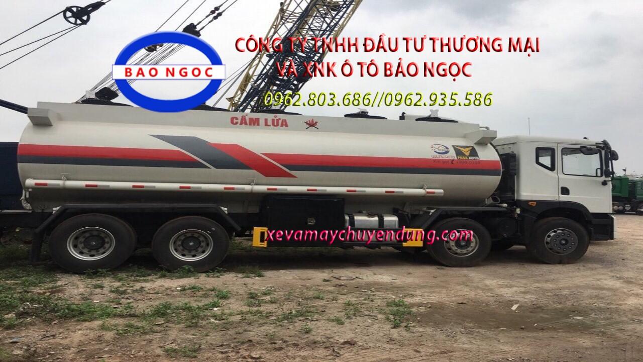 Xe téc 4 chân hyundai hd320 chở xăng dầu 22 khối (m3)