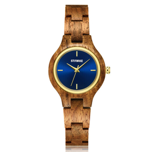 Đồng Hồ gỗ phong thủy Nữ STARKE SK105AL Gỗ Kosso