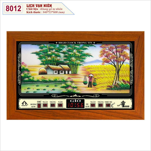 Đồng Hồ Treo Tường Lịch Vạn Niên TT8012-1