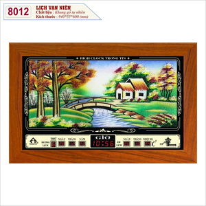 Đồng Hồ Treo Tường Lịch Vạn Niên TT8012