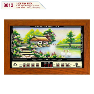 Đồng Hồ Treo Tường Lịch Vạn Niên TT8012-4