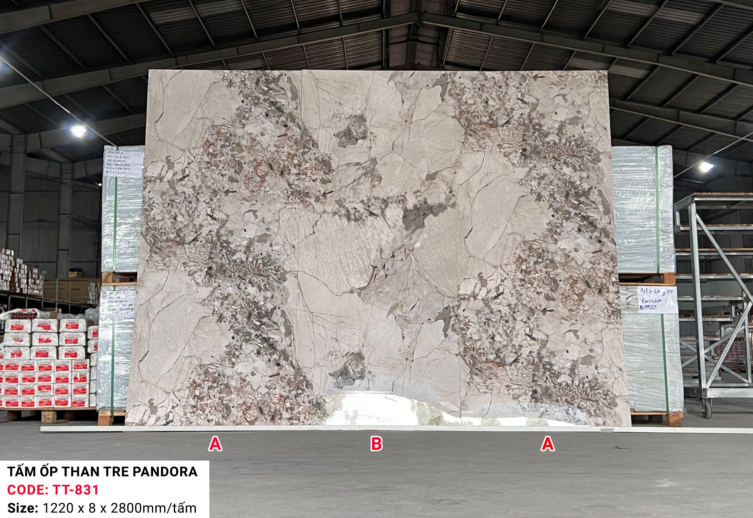 Tấm ốp sợi than tre  Parado - VÂN ĐÁ PET TT831