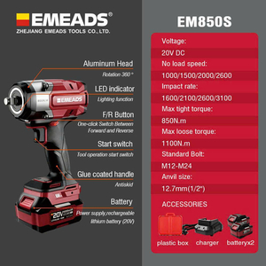 Máy siết bu lông dùng pin EMEADS EM850S