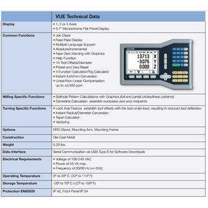 Màn hình hiển thị ACU RITE VUE