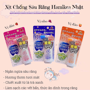 Xịt Chống Sâu Răng HAMIKIEA vị Đào - Nhật 🇯🇵