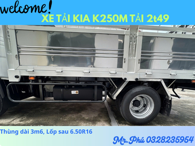 XE TẢI K250M PHIỂN BẢN 2026 MỚI RA MẮT TẢI 2t49 THÙNG MUI BẠT