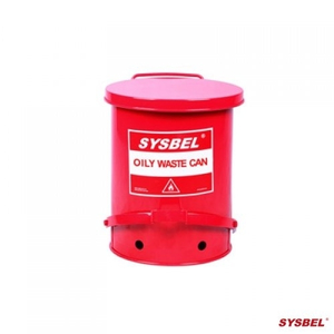 Thùng chứa rác thải dầu Oily Waste Can 10 Gallon/ 37.9 lít, màu đỏ cho dung môi dễ cháy WA8109300