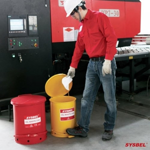 Thùng chứa rác thải dầu Oily Waste Can 6 Gallon/ 22.6 lít, màu đỏ cho dung môi dễ cháy WA8109100