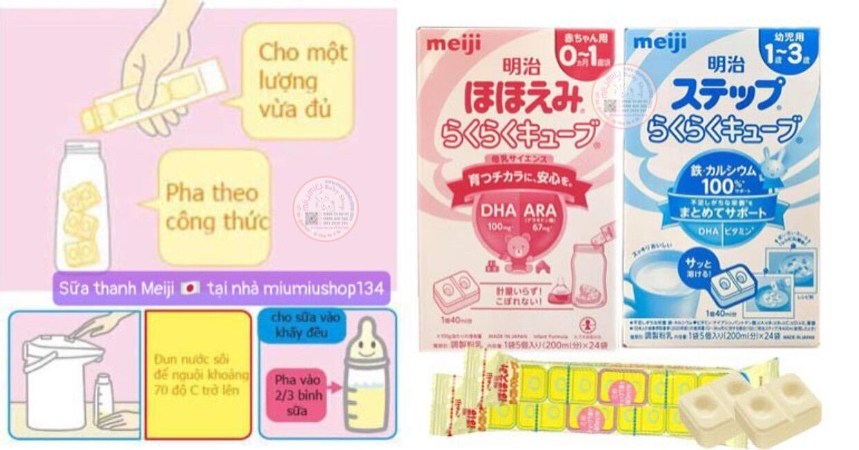 Sữa Meiji 1-3 dạng Thanh 24 ( nội địa Nhật )