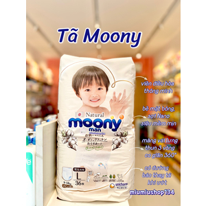 Tã quần Moony Natural Size L - 36 cái (9-14 kg)