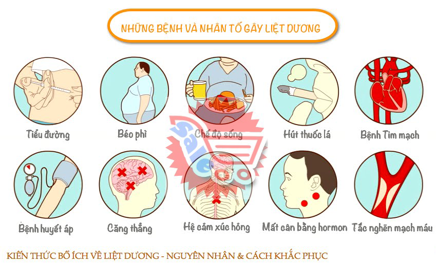nguyên nhân của liệt dương / rối loạn cường dương