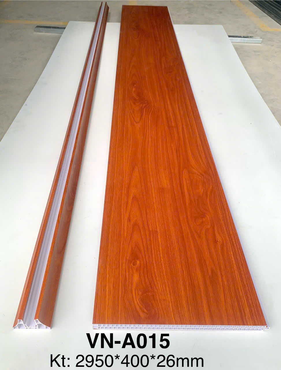 AP-Tấm vách ngăn nhựa giả gỗ 2 mặt