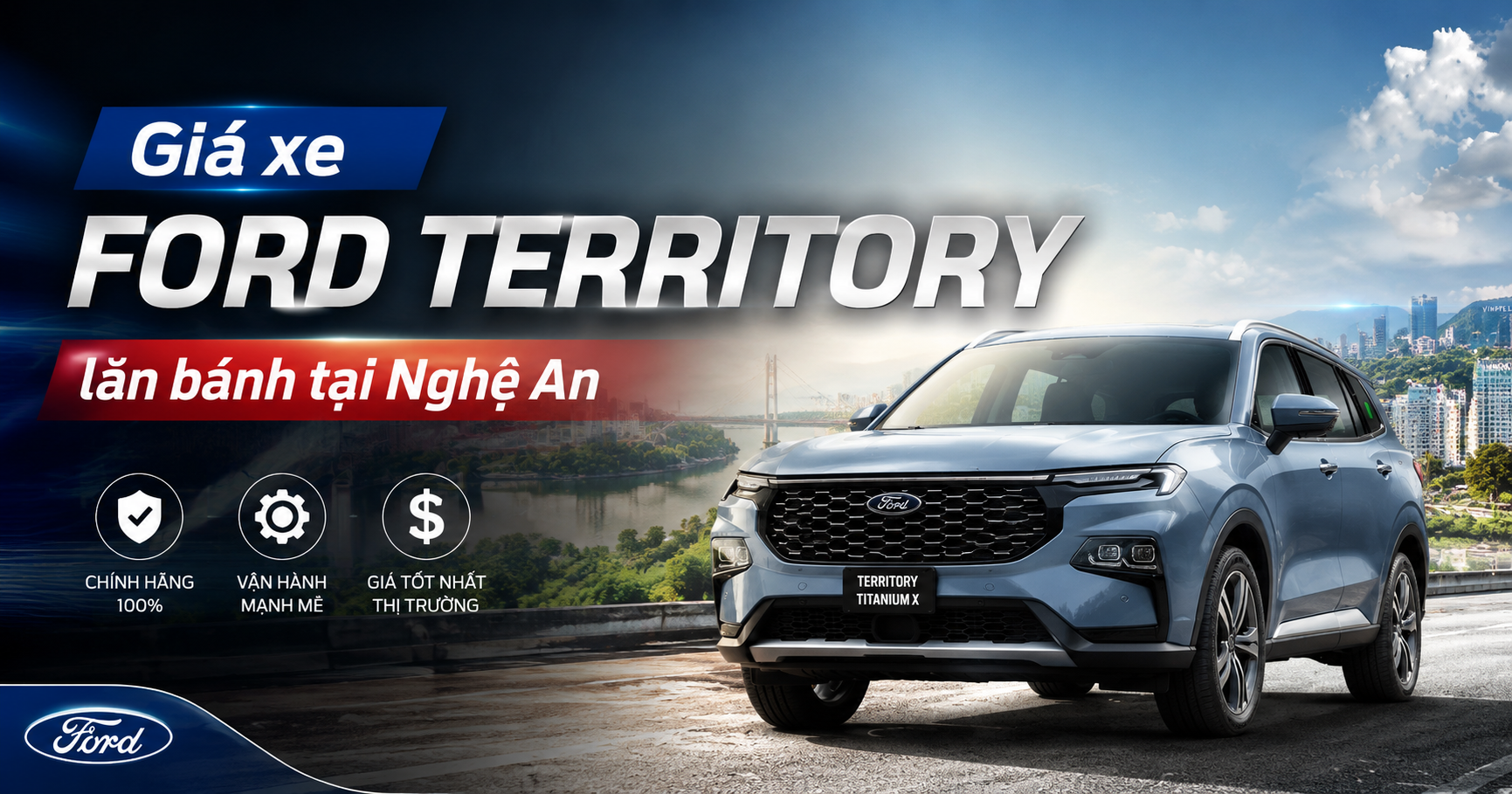 Giá xe Ford Territory lăn bánh tại Nghệ An