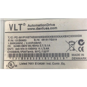 FC-301P1K5T4E20H2, Sữa chữa Biến tần FC-301P30KT4E20H2, Sữa lỗi DANFOS