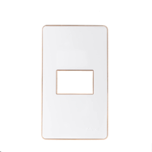 Mặt A60 dùng cho 1 thiết bị viền vàng KT120x70mm mã A601G