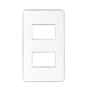 Mặt A60 dùng cho 2 thiết bị viền bạc KT120x70mm mã A602S