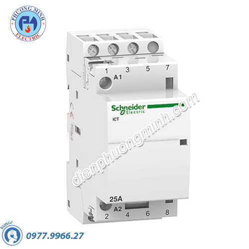Contactor iCT 3P, coil voltage 230/240VAC, 25A 3NO - Model A9C20833