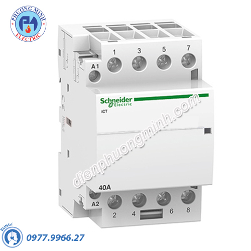 Contactor iCT 4P, coil voltage 230/240VAC, 40A 4NC - Model A9C20847