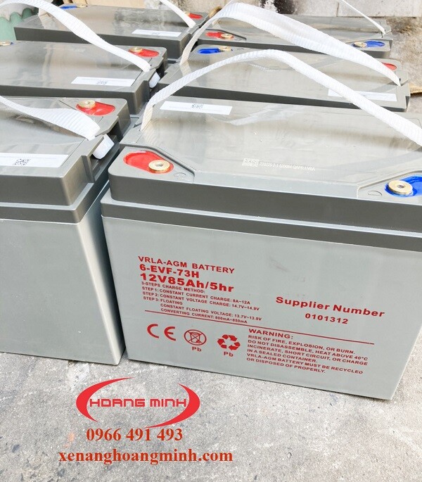 ắc qui xe nâng điện VRLA-AGM 12v85ah